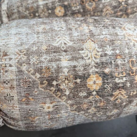 Netural beige tapestry pattern bolster pillows - Picture 2 of 8